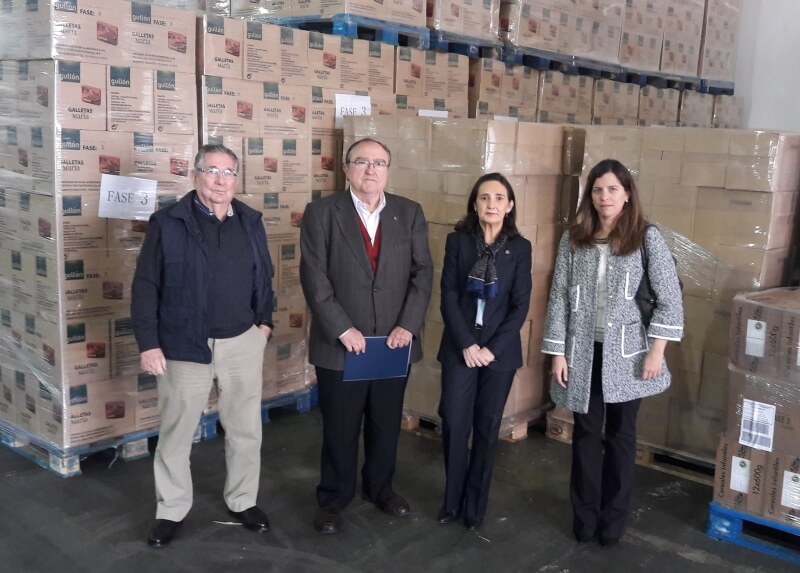 La subdelegada del Gobierno visita las instalaciones del Banco de Alimentos de Huelva