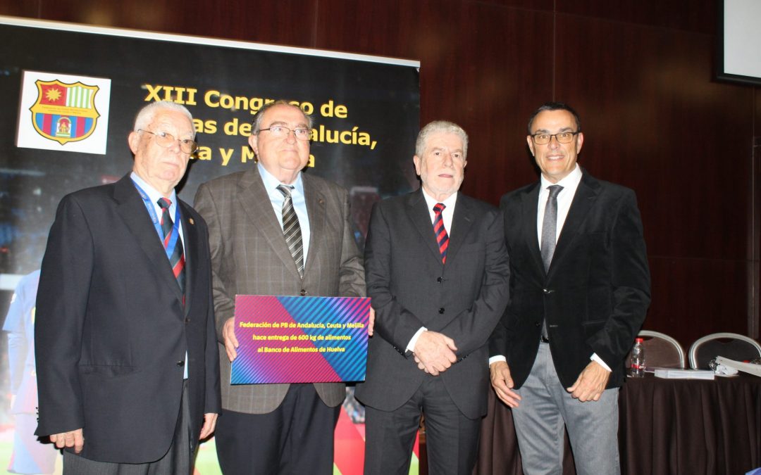 El XIII Congreso de Peñas Barcelonistas de Andalucía colabora con el Banco de Alimentos