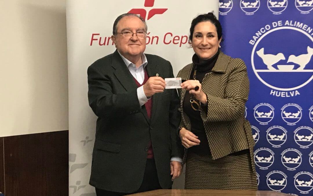 La Fundación Cepsa dona tarjetas de carburante al Banco de Alimentos de Huelva