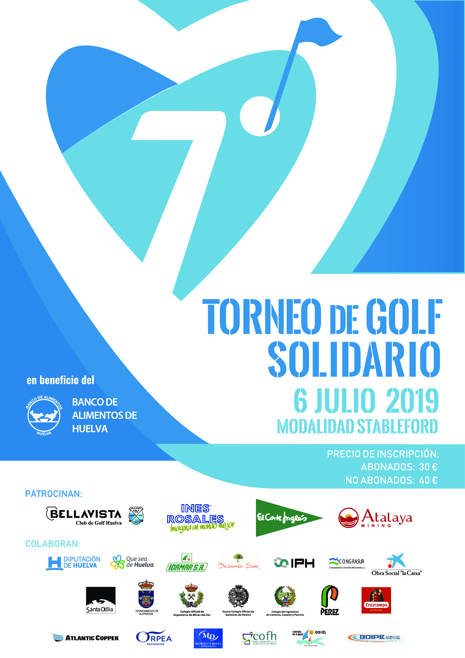 El Club de Golf de Bellavista acoge el VII Torneo de Golf a beneficio del Banco de Alimentos de Huelva