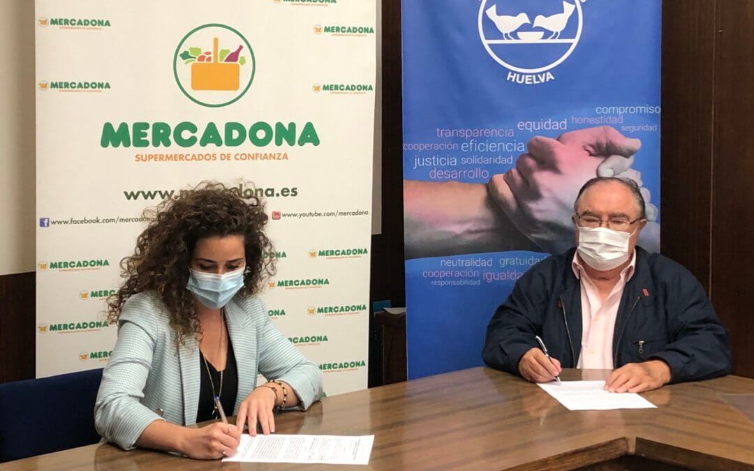 El Banco de Alimentos de Huelva renueva su convenio de colaboración con Mercadona