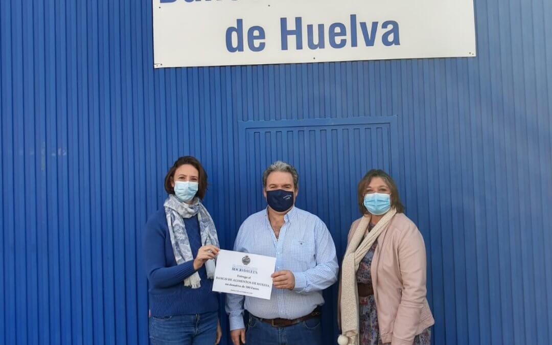 La Hermandad del Rocío de Huelva respalda la labor del Banco de Alimentos
