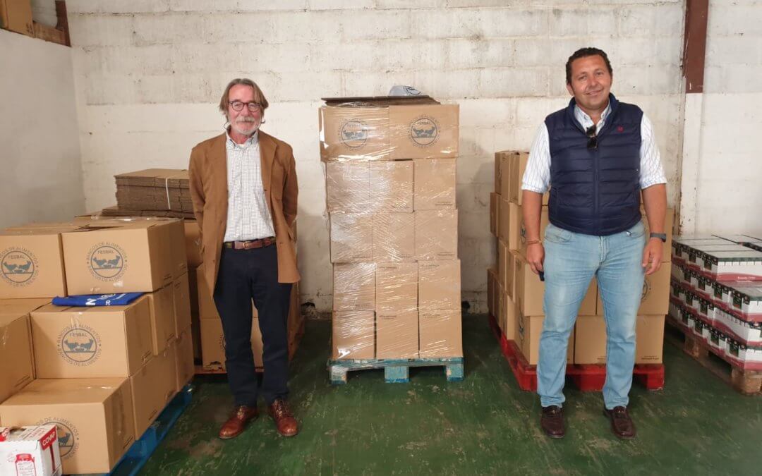La ‘Carreta Solidaria’ de la Hermandad Emigrantes recoge 1.530 kilos para el Banco de Alimentos de Huelva