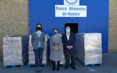 El Instituto Español dona más de 2.000 kilos de productos de higiene al Banco de Alimentos de Huelva