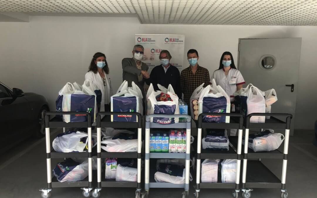 El Grupo Hospitalario Los Naranjos dona productos al Banco de Alimentos