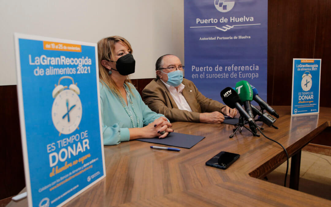 El Puerto de Huelva colaborará con el Banco de Alimentos en la Gran Recogida de Alimentos entre el 19 y el 25 de noviembre