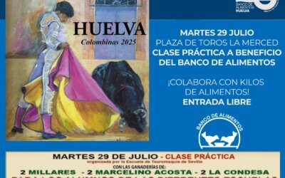 La Plaza de Toros de La Merced recogerá suministros para el Banco de Alimentos de Huelva