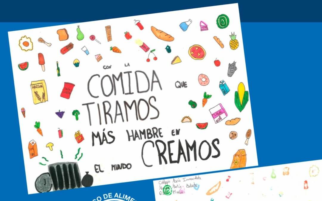 Un dibujo de una alumna de Huelva, finalista en el concurso nacional de dibujos de Banco de Alimentos