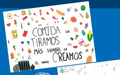 Un dibujo de una alumna de Huelva, finalista en el concurso nacional de dibujos de Banco de Alimentos