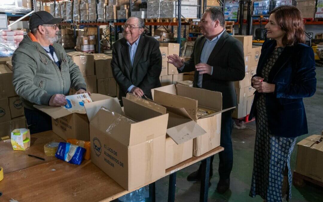 DIPUTACIÓN DE HUELVA REFUERZA SU COMPROMISO CON EL BANCO DE ALIMENTOS PARA IMPULSAR LA AYUDA SOCIAL EN LA PROVINCIA