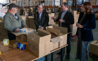 DIPUTACIÓN DE HUELVA REFUERZA SU COMPROMISO CON EL BANCO DE ALIMENTOS PARA IMPULSAR LA AYUDA SOCIAL EN LA PROVINCIA