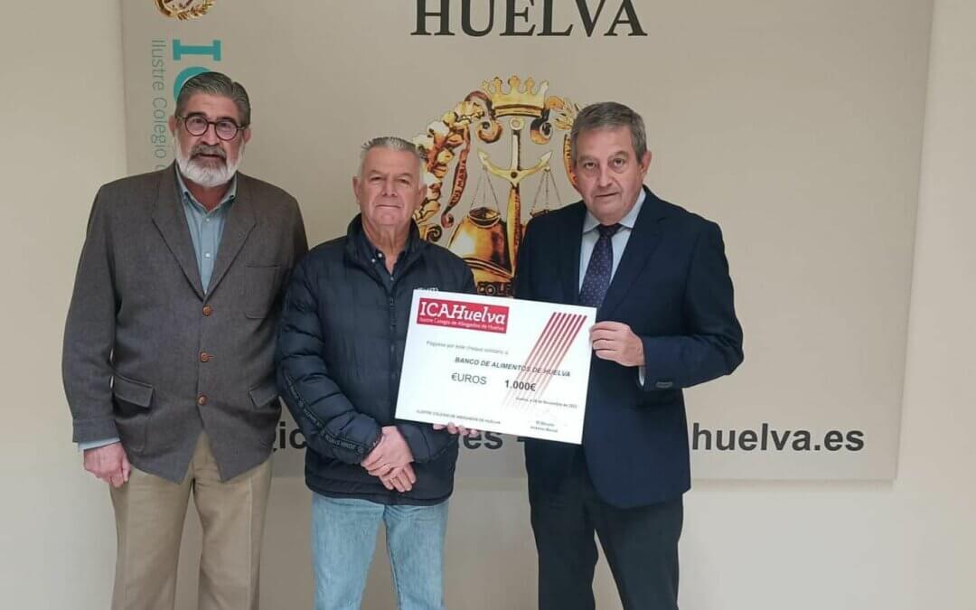 Banco de Alimentos de Huelva y Colegio de Abogados renuevan su convenio solidario por las familias vulnerables